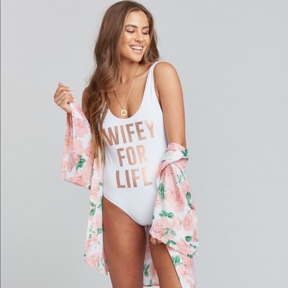 “Wifey for lifey” one piece swimsuit